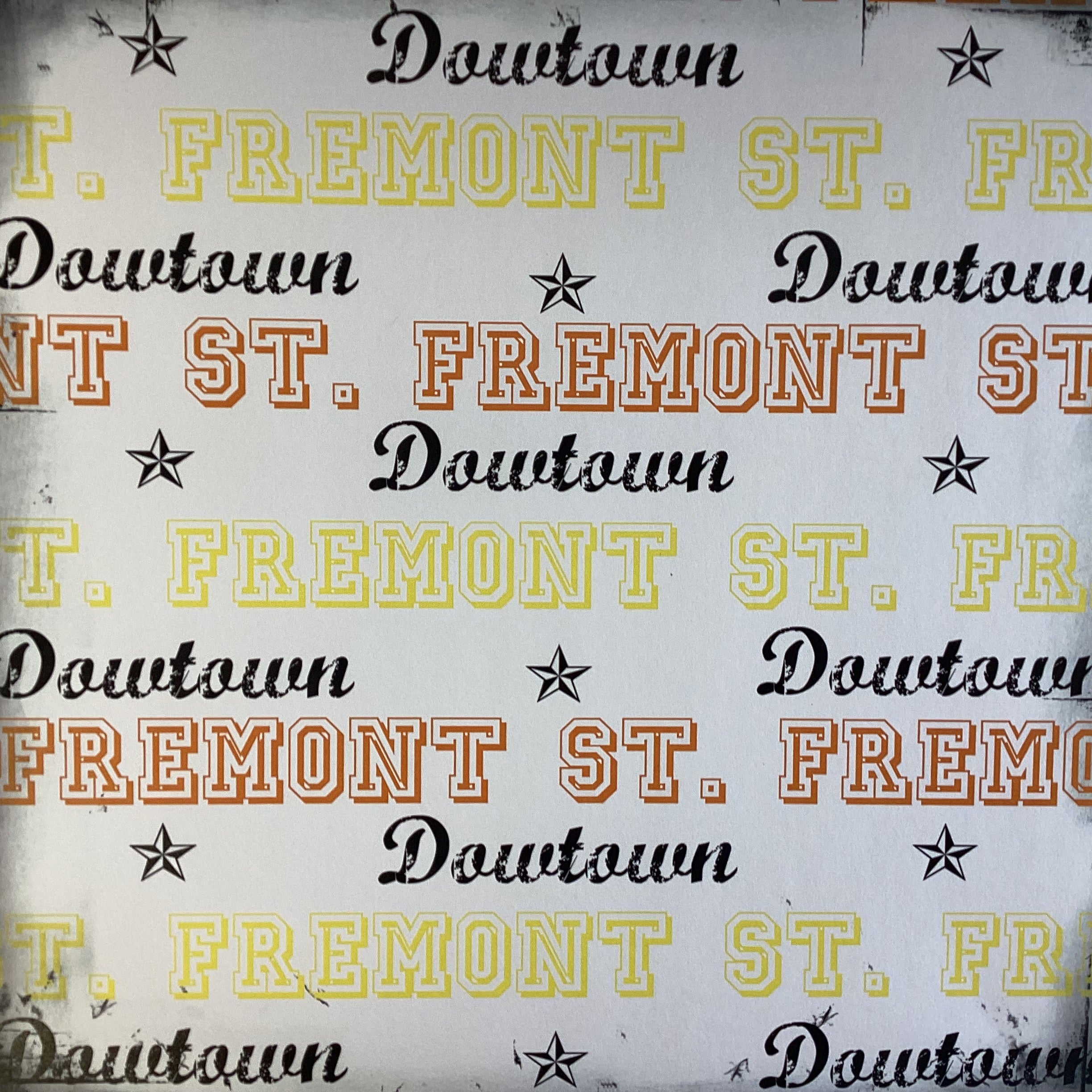 C40FB419-4B0D-4ECE-A20F-488D6ABF1D3F.jpg Grungy Grid DOWNTOWN FREMONT 12"X12" LasVegas Scrapbook Paper - Image 1