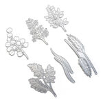 Elizabeth Craft FLORAL GREENERY 3 Metal Dies 6pc - Image 2
