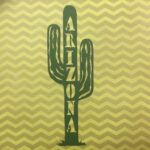 Laser Cut ARIZONA CACTUS Green Desert Diecut