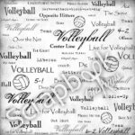 Volleyball LIVE FOR 12"X12" Sports Scrapbook Paper