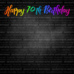 NEON 70th BIRTHDAY DS 12"X12" Scrapbook Paper - Image 2