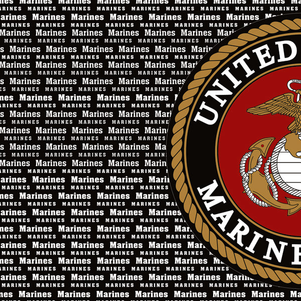 C53FCAC9-E4EC-41B8-98FD-9E0CD6CBFDD8.jpg MARINE VALUES Left Emblem 12"X12" Scrapbook Paper - Image 1