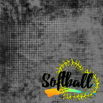 Neon Sports SOFTBALL KIT 12"X12" Scrapbook Paper 12 Sheets - Image 5