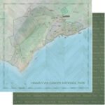 Scrapbook Customs NATIONAL PARK MAP AND WORDS 12"X12" Scrapbook Paper - Image 11