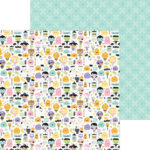 Doodlebug SWEET & SPOOKY Icons 12"X12 Scrapbook Paper