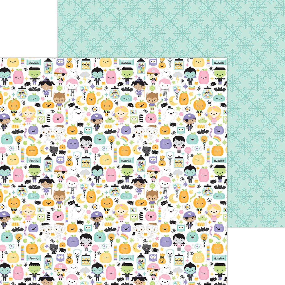 C60C21F3-DF84-4860-B627-5219CE923D29.jpg Doodlebug SWEET & SPOOKY Icons 12"X12 Scrapbook Paper - Image 1