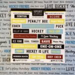 Scrapbook Customs 6X6 HOCKEY WORDBITS STICKERS 25pc - Image 2