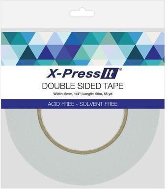 C632C35C-CDA5-473A-B98B-ACCCBD8D5B13.jpg X-Press It TAPE 1" Double Sided Solvent Free 55yd - Image 1