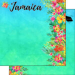Scrapbook Customs JAMAICA Getaway 12"X12" Travel Paper