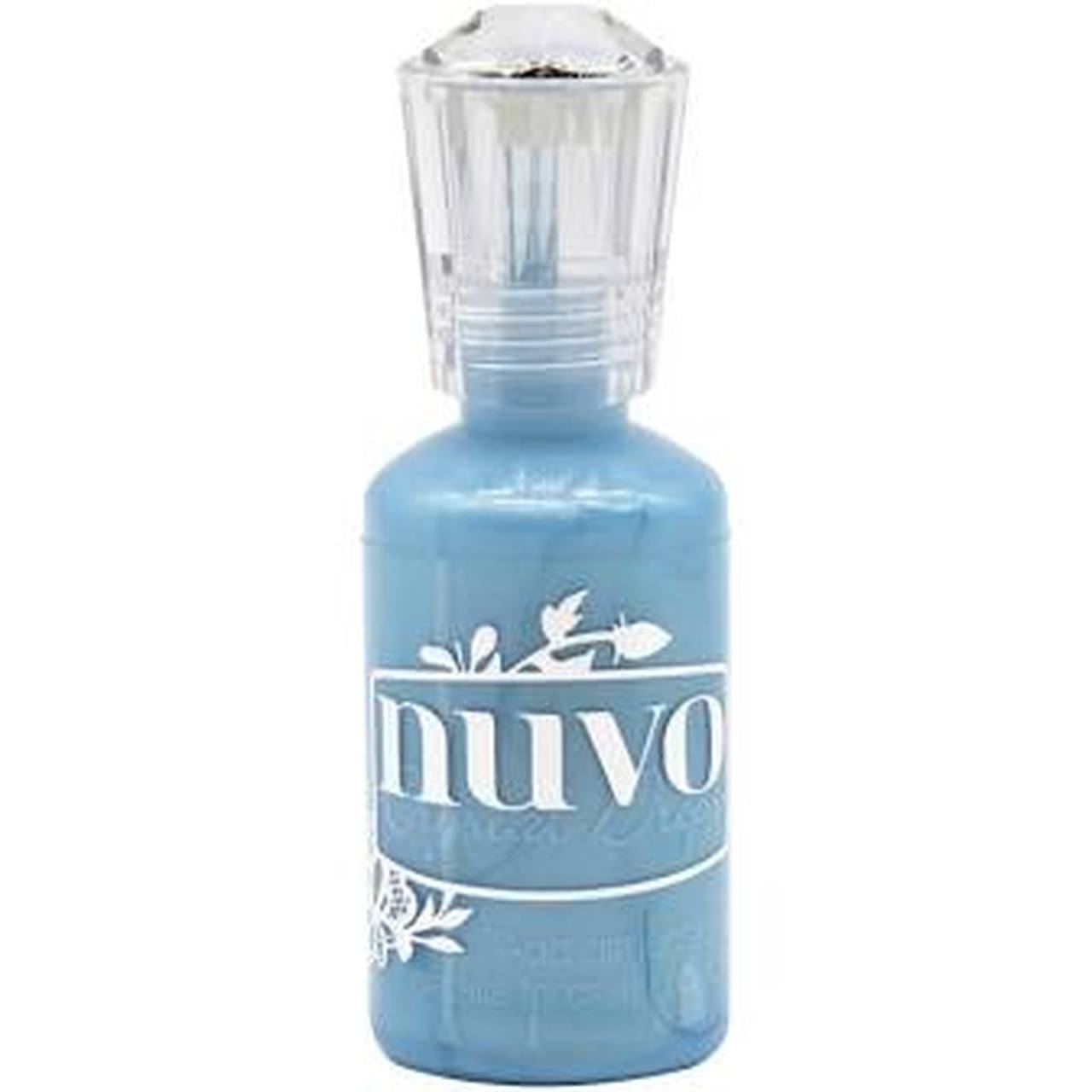 C6E4B6A2-B079-49C9-8565-AE76DF1B4BF7.jpg Nuvo Crystal Drops METALLIC BLUE ICE 3D Gloss Enamel Dots 1oz - Image 1