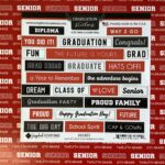 Grad Sticker HATS OFF GRADUATION Wordbits Stickers 25pc