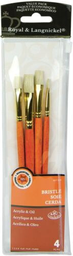 C8B9172D-2062-4D3A-8386-98B19ADD2F0B.jpg Royal & Langnickel ACRYLIC & OIL Bristle Brush Value Pack - Image 1