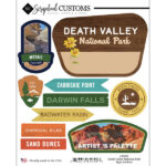 Scrapbook Customs DEATH VALLEY NATIONAL PARK SIGNS Sticker 10pc
