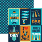 Reminisce DAD LIFE Scrapbook Paper Pack 2pc