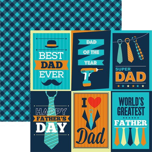 C9CA147A-B1D3-43A7-8128-7FAACAADDB39.jpg Reminisce DAD LIFE Scrapbook Paper Pack 2pc - Image 1