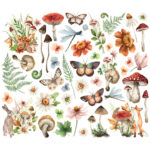 Simple Stories Simple Vintage WOODLANDS Floral Bits 47pc - Image 2