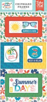 Echo Park ENDLESS SUMMER Chipboard Frames 15pc