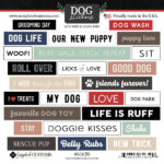 DOG PARK WOOF KIT 12X12 Scrapbook Paper Stickers 5pc - Image 7