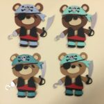 Teddy Bear PIRATE Die Cut Embellishment