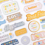 Thickers Jen Hadfield FLOWER CHILD Phrase Stickers 42pc - Image 3
