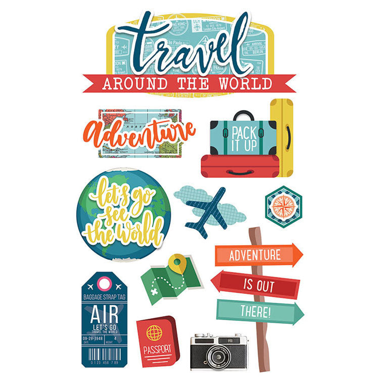 CB794FFF-BFB3-4477-8C84-DB1F90509806.jpg Paper House AROUND THE WORLD 3D Stickers 12pc - Image 1