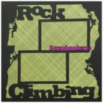 Page Frame ROCK CLIMBING 12"x12" Scrapbook Overlay - Image 2