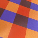 BIG PLAID Purple Orange 12”X12” Scrapbook Paper - Image 2