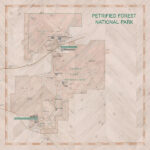 Scrapbook Customs NATIONAL PARK MAP AND WORDS 12"X12" Scrapbook Paper - Image 18