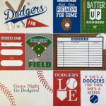 Scrapbooksrus DODGERS BASEBALL 12"X12" Scrapbook Paper Kit 12 Sheets - Image 6