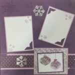 Premade Page Purple Winter MERRY CHRISTMAS (2) 12X12 Scrapbook @Scrapbooksrus - Image 2