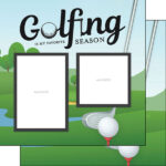 Scrapbook Customs GOLF QUICK PAGES 12"X12" Scrapbook Paper 2pc - Image 2