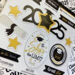 Graduation Sticker GRADUATE STAR STICKERS 2025 11pc - Image 2