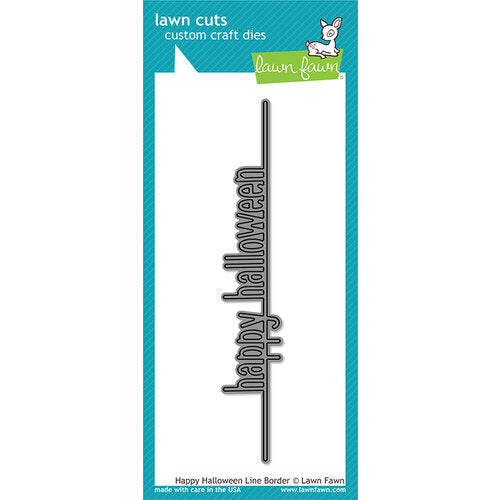 CFDCE4A6-F336-4CF2-ACD7-1CCF51C35EF2.jpg Lawn Cuts HAPPY HALLOWEEN LINE BORDER Custom Craft Die - Image 1