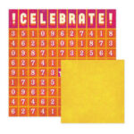 We R Memory Keepers 6pc FUNFETTI PAPER KIT Scrapbook Sheets #2 - Image 6
