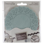Dovecraft Curiosity Corner Paper Lace Doilies COLORED DOILY 40 pc