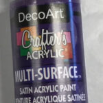 DecoArt Crafter's Acrylic DEEP IRIS Multi-Surface Satin Acrylic Paint 2oz
