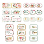 P13 FLOWERISH Ephemera Tickets Paper diecuts 9pc - Image 3