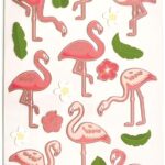 Paper House FLAMINGOS FOIL Stickers 28pc