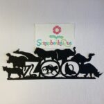 Laser Cuts ZOO ANIMALS Park Black Diecut - Image 2