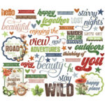 Simple Stories Simple Vintage WOODLANDS Sentiment Bits 53pc - Image 2
