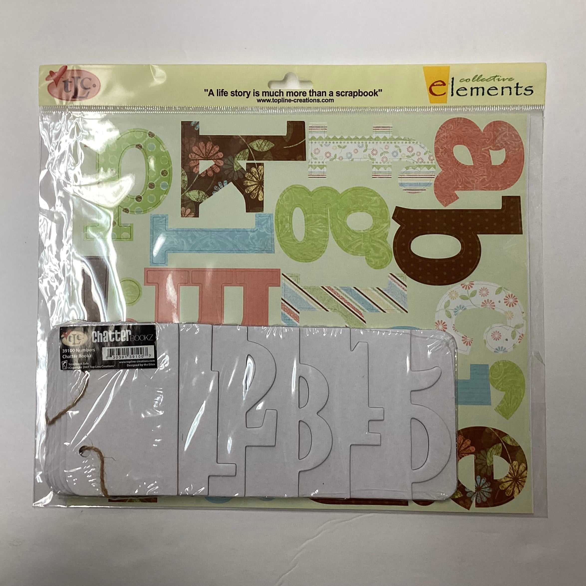 D344EC5D-F62D-4E49-AD9A-BEFCD9A41A3A.jpg TLC NUMBERS Chatter Bookz Chipboard Scrapbook Album 39100 - Image 1