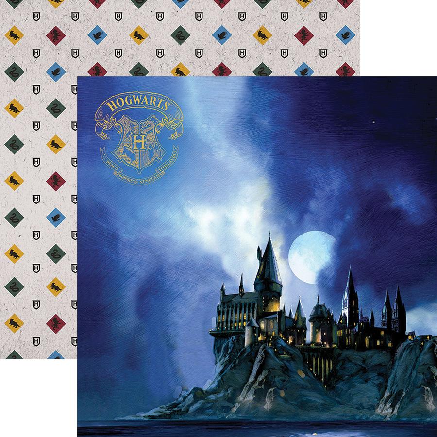 D35EF46B-6D7D-4D5F-824E-54672733DF01.jpg Paper House Harry Potter HOGWARTS 12X12 Scrapbook Sheet - Image 1