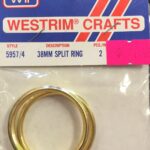 Westrim Crafts 38MM Gold  SPLIT RING 2pc
