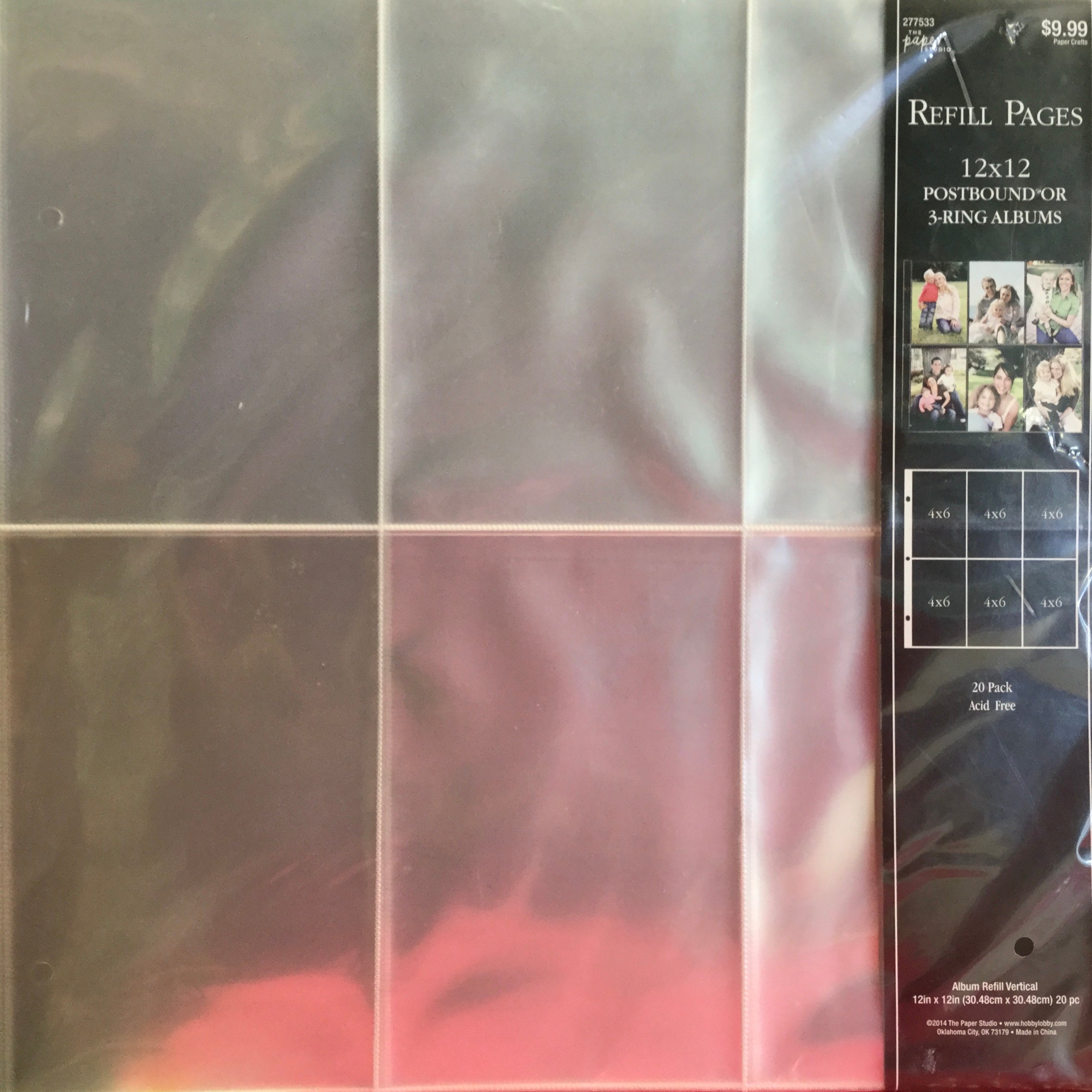 D44C6DA6-5F63-47F7-B580-14CCF9C501C6.jpg The Paper Studio 12x12 Refill Pages VERTICAL - Image 1