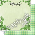 MARCH MEMORIES 12"X12" Scrapbook Customs Paper