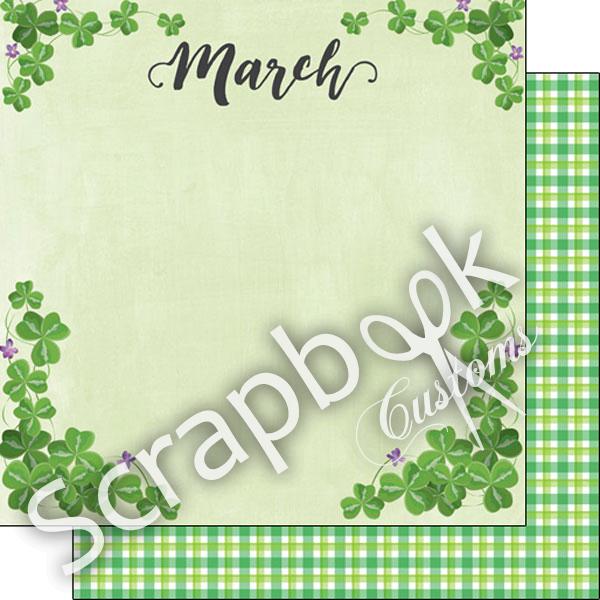 D4B34634-037F-4D20-8B43-E01A0B2A0BA0.jpeg MARCH MEMORIES 12"X12" Scrapbook Customs Paper - Image 1