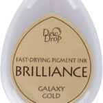 Brilliance Dew Drop Pigment Ink GALAXY GOLD 1pc Pad