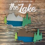 Scrapbooksrus MOUNTAIN LAKE Diecut Embellishment Die Cut - Image 3
