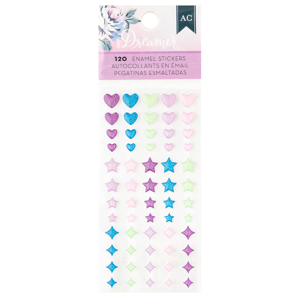 D6A26790-9393-4D2A-95CC-6D49E6F3137B.jpg AC American Crafts Dreamer ENAMEL STICKERS 120pc - Image 1
