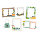 Simple Stories HAPPY TRAVELS Chipboard Frames 6pc - Image 2